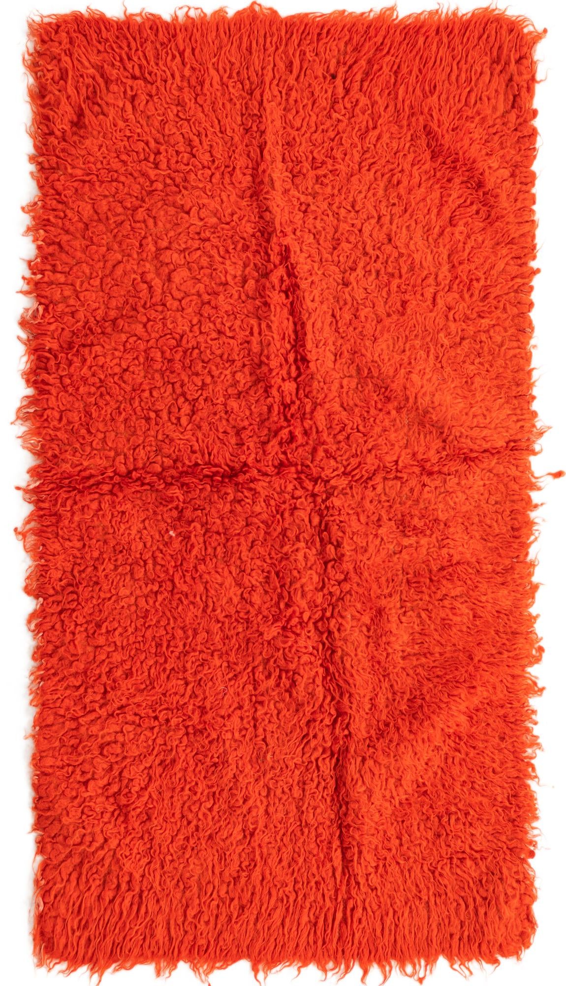2' 8 x 5' Hand Knotted Moroccan Wool Rug