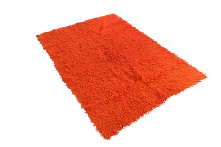 4' 9 x 6' 7 Hand Knotted Moroccan Wool Rug
