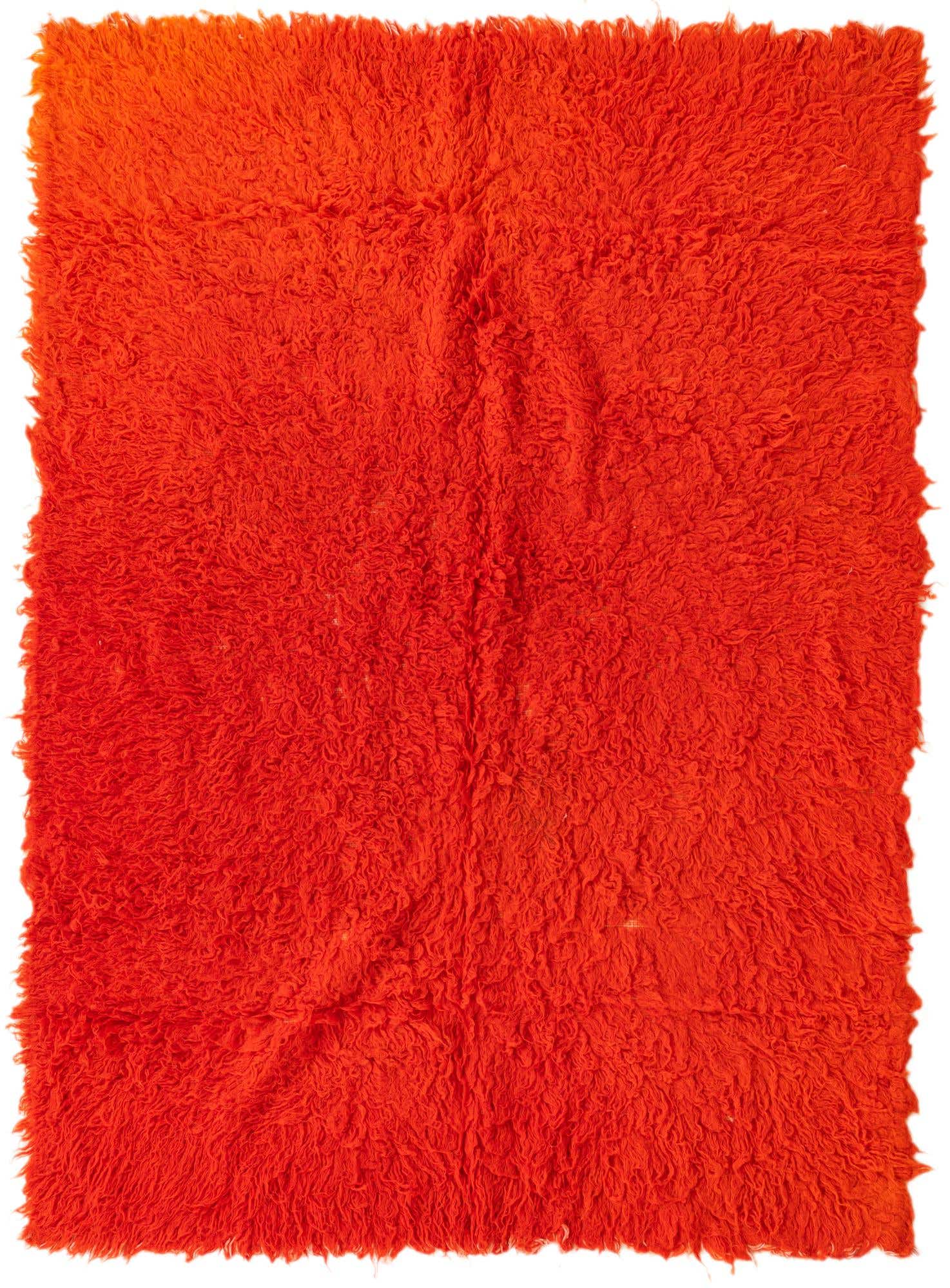 4' 9 x 6' 7 Hand Knotted Moroccan Wool Rug
