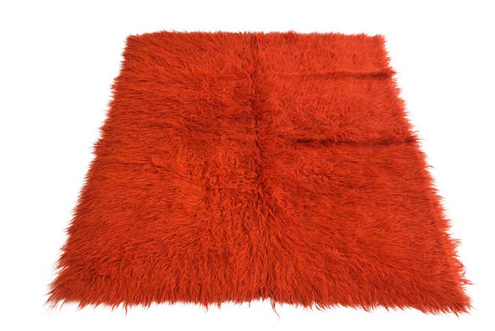 4' 5 x 5' 6 Hand Knotted Moroccan Wool Rug