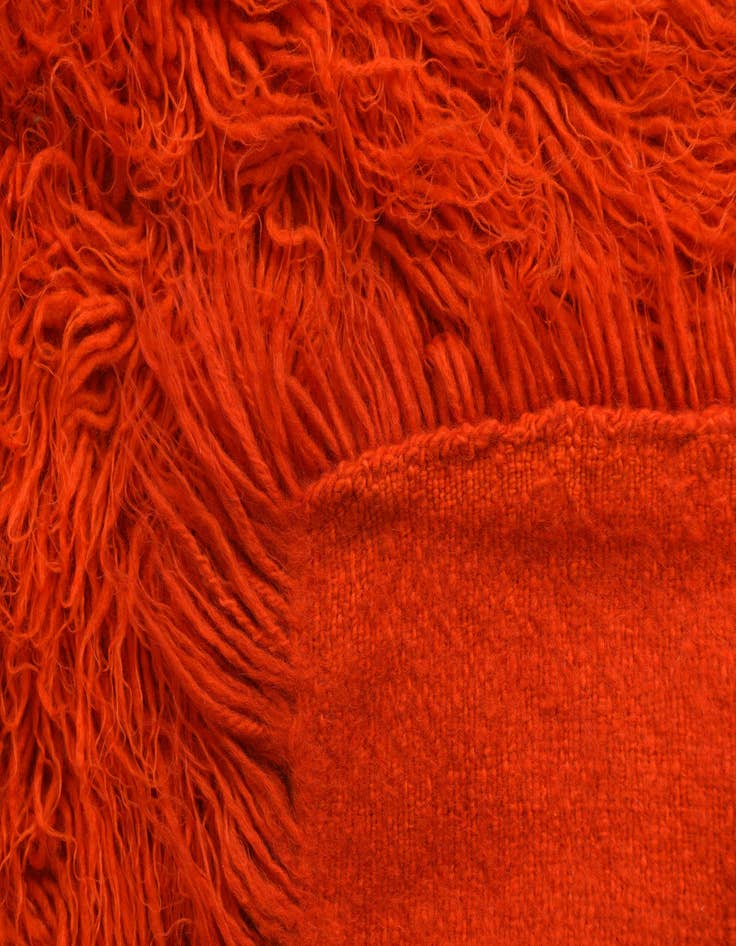 Detail image of 4' 5 x 5' 6  Hand Knotted Moroccan Wool Rug