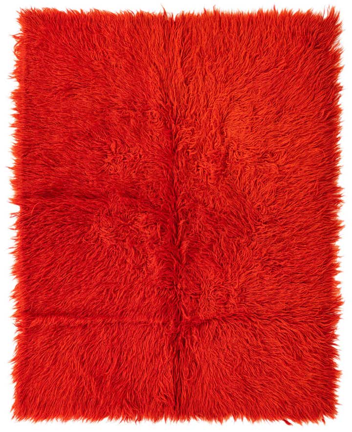 4' 5 x 5' 6 Hand Knotted Moroccan Wool Rug