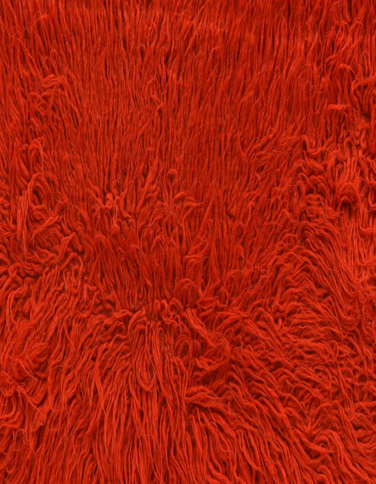 Detail image of 2' 7 x 4' 1  Hand Knotted Moroccan Wool Rug