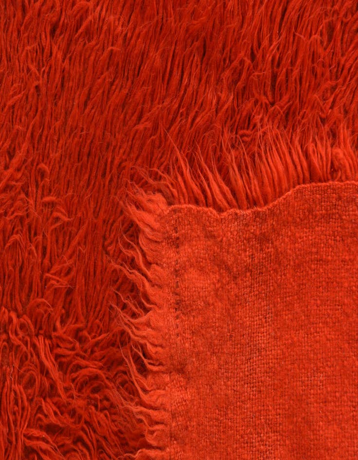 Detail image of 2' 7 x 4' 1  Hand Knotted Moroccan Wool Rug