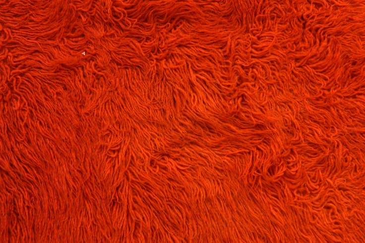 Detail image of 4' 4 x 6' 5 Hand Knotted Moroccan Wool Rug