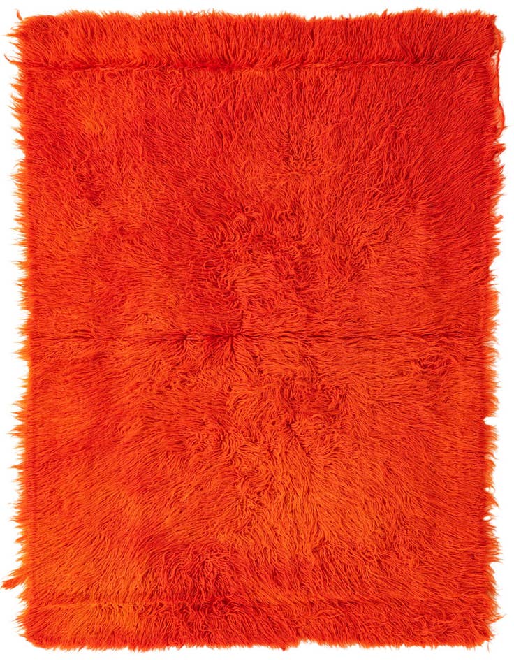 Detail image of 3' 10 x 6' 7 Hand Knotted Moroccan Wool Rug