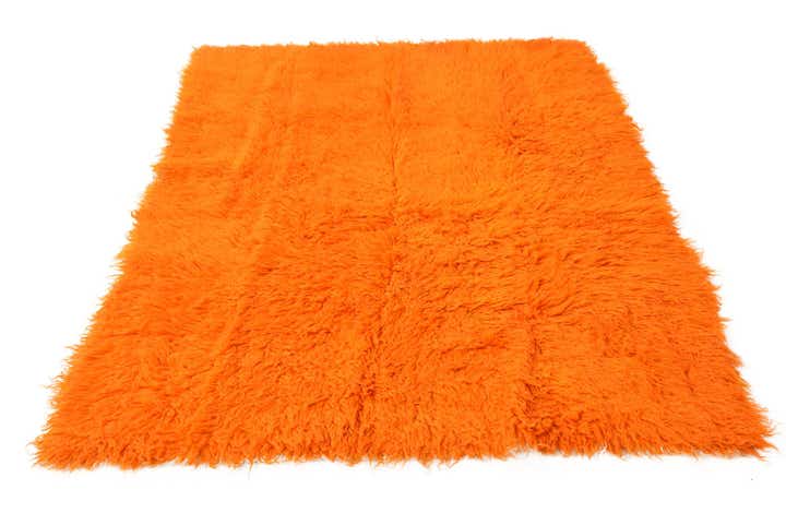 4' 7 x 6' 8 Hand Knotted Moroccan Wool Rug