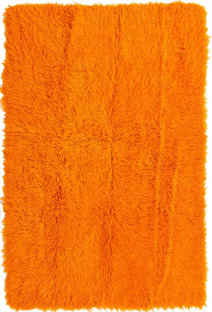 4' 7 x 6' 8 Hand Knotted Moroccan Wool Rug
