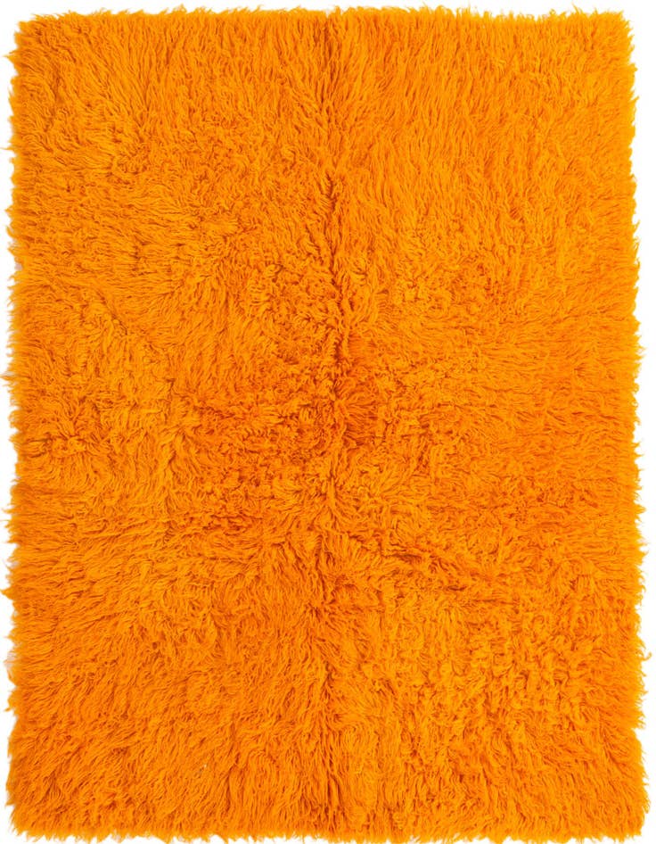 Detail image of 4' 9 x 6' 7 Hand Knotted Moroccan Wool Rug