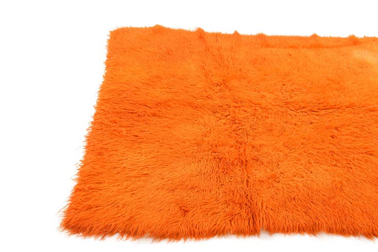 Detail image of 4' 9 x 6' Hand Knotted Moroccan Wool Rug