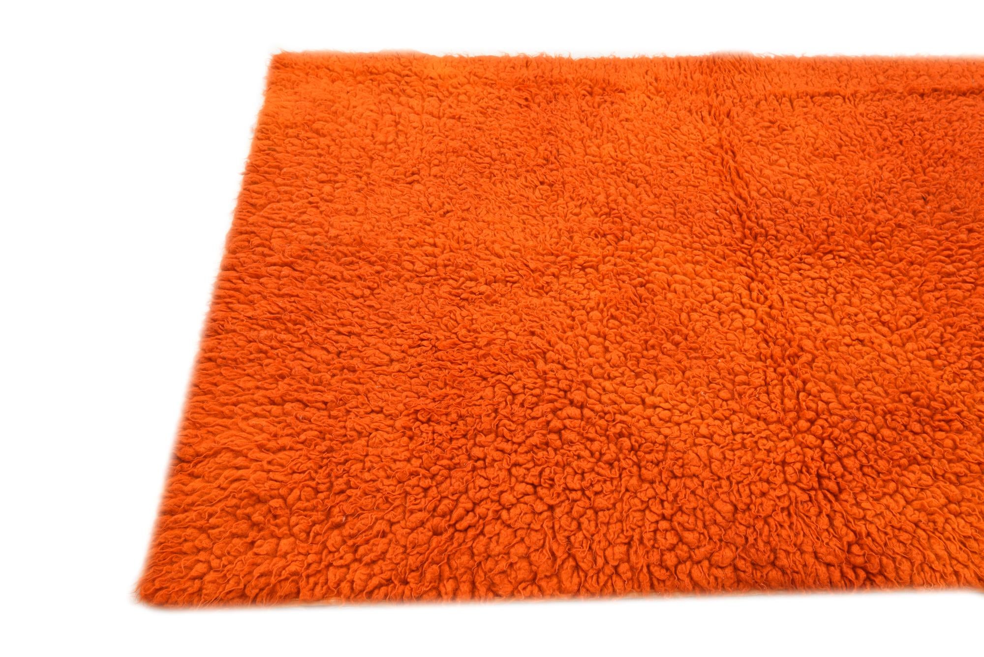4' 3 x 5' 10 Hand Knotted Moroccan Wool Rug