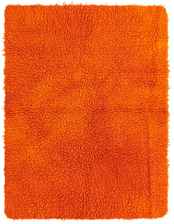 Detail image of 4' 3 x 5' 10 Hand Knotted Moroccan Wool Rug