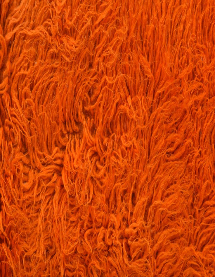 Detail image of 2' 4 x 3' 9  Hand Knotted Moroccan Wool Rug