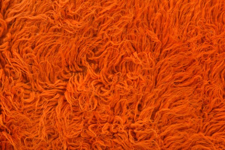 2' 4 x 3' 9 Hand Knotted Moroccan Wool Rug