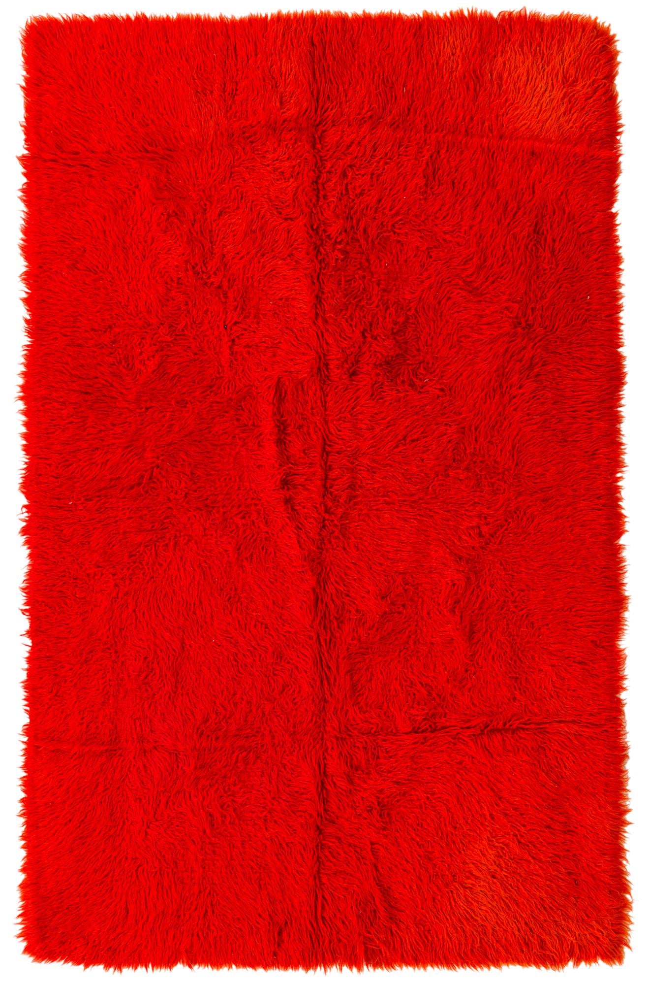 4' 6 x 7' Hand Knotted Moroccan Wool Rug
