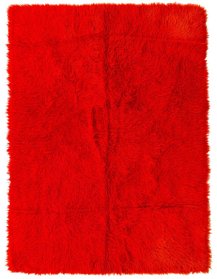 Detail image of 4' 6 x 7' Hand Knotted Moroccan Wool Rug