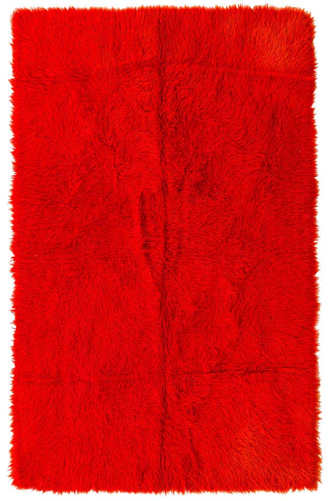 4' 6 x 7' Hand Knotted Moroccan Wool Rug