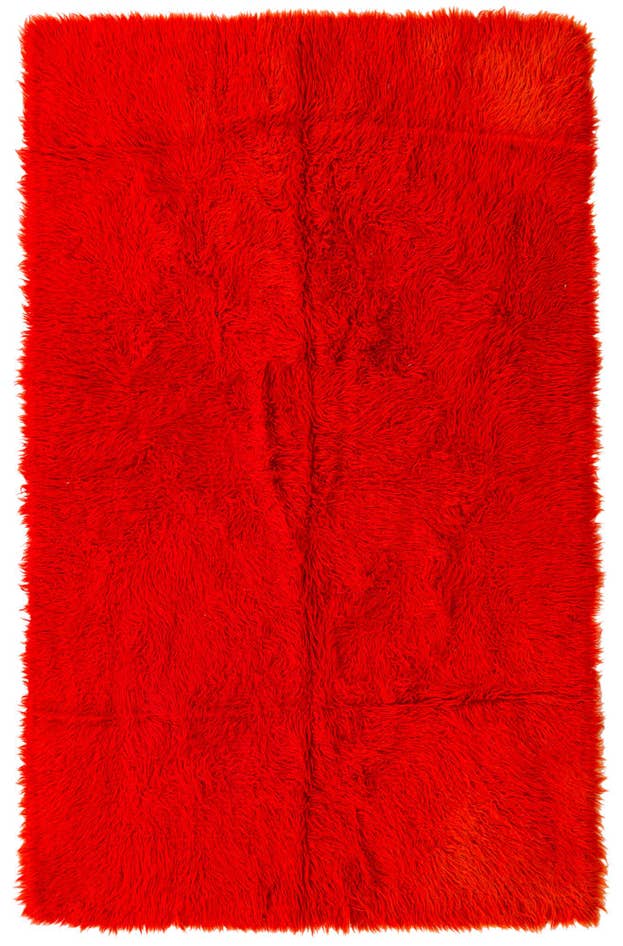 Detail image of 4' 6 x 7' Hand Knotted Moroccan Wool Rug