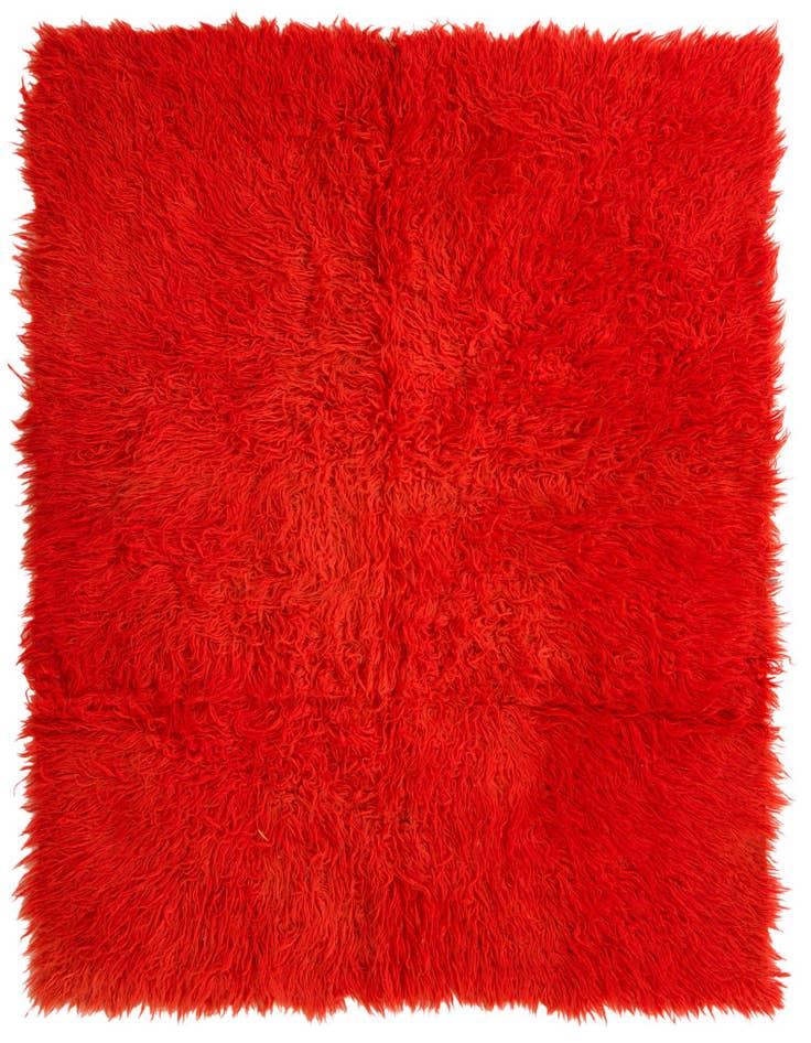 Detail image of 4' 9 x 6' 6 Hand Knotted Moroccan Wool Rug