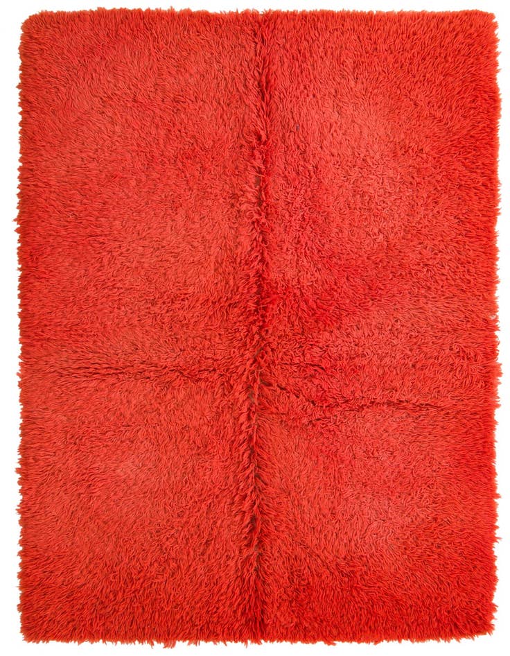 Detail image of 5' 7 x 8' Hand Knotted Moroccan Wool Rug