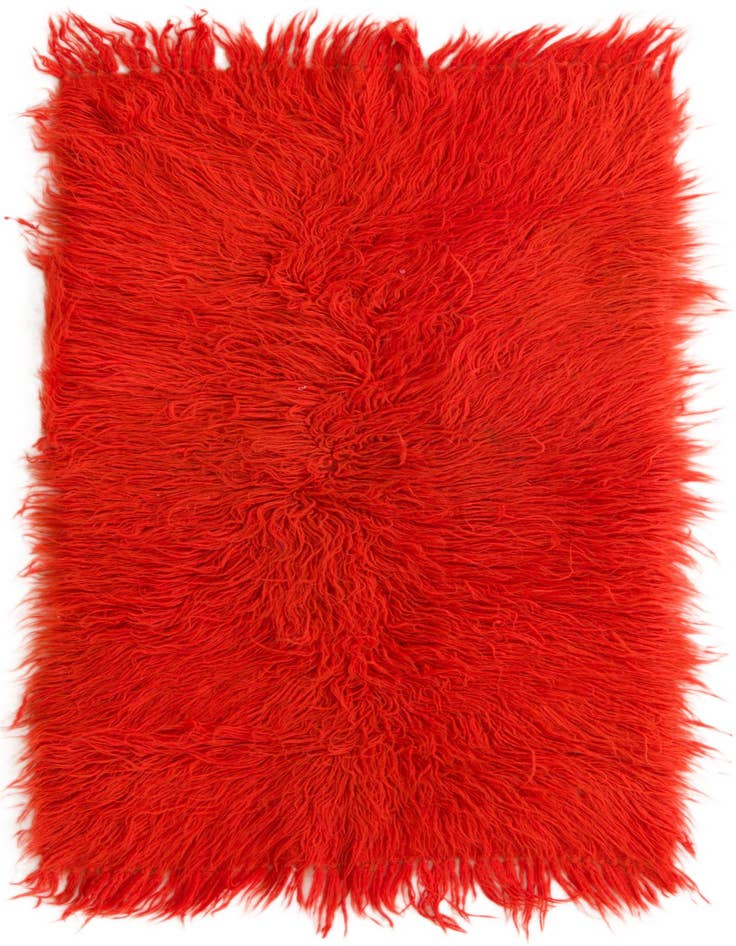 Detail image of 2' 1 x 4' Hand Knotted Moroccan Wool Rug