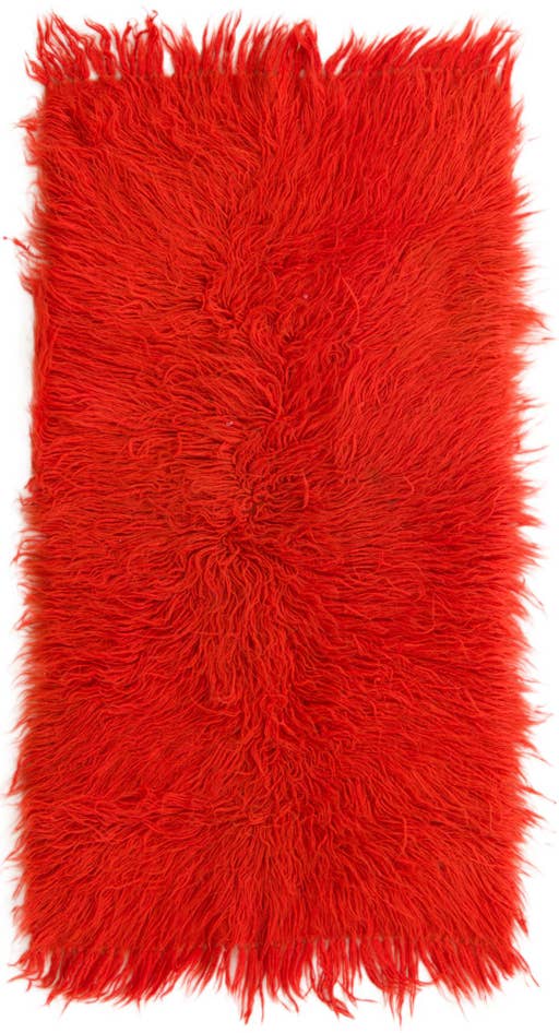 Detail image of 2' 1 x 4' Hand Knotted Moroccan Wool Rug