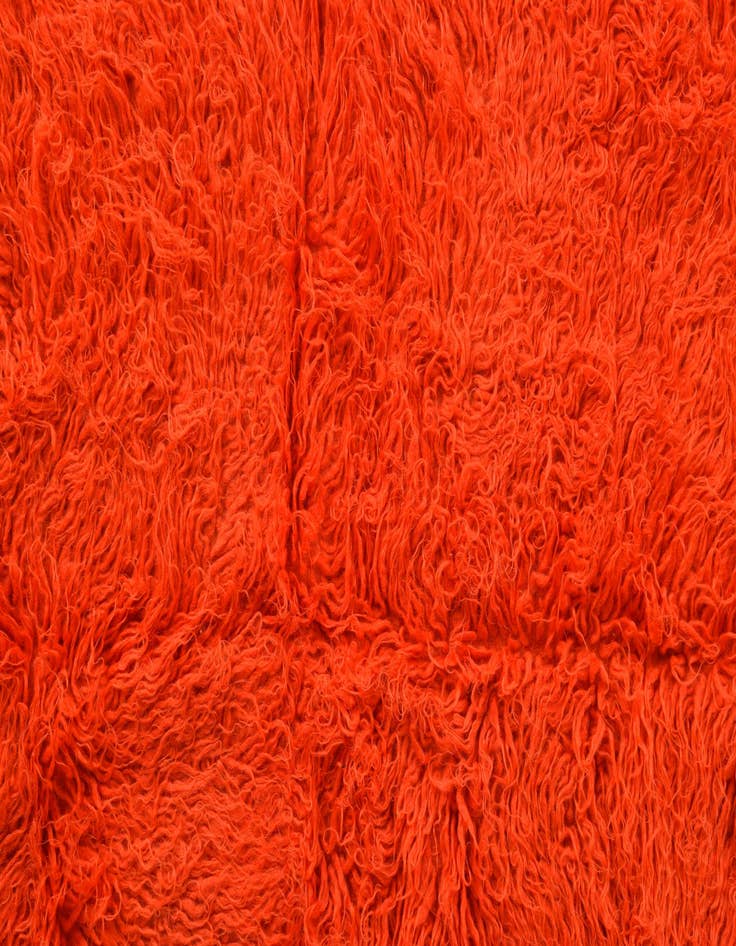 Detail image of 4' 4 x 7' 4  Hand Knotted Moroccan Wool Rug