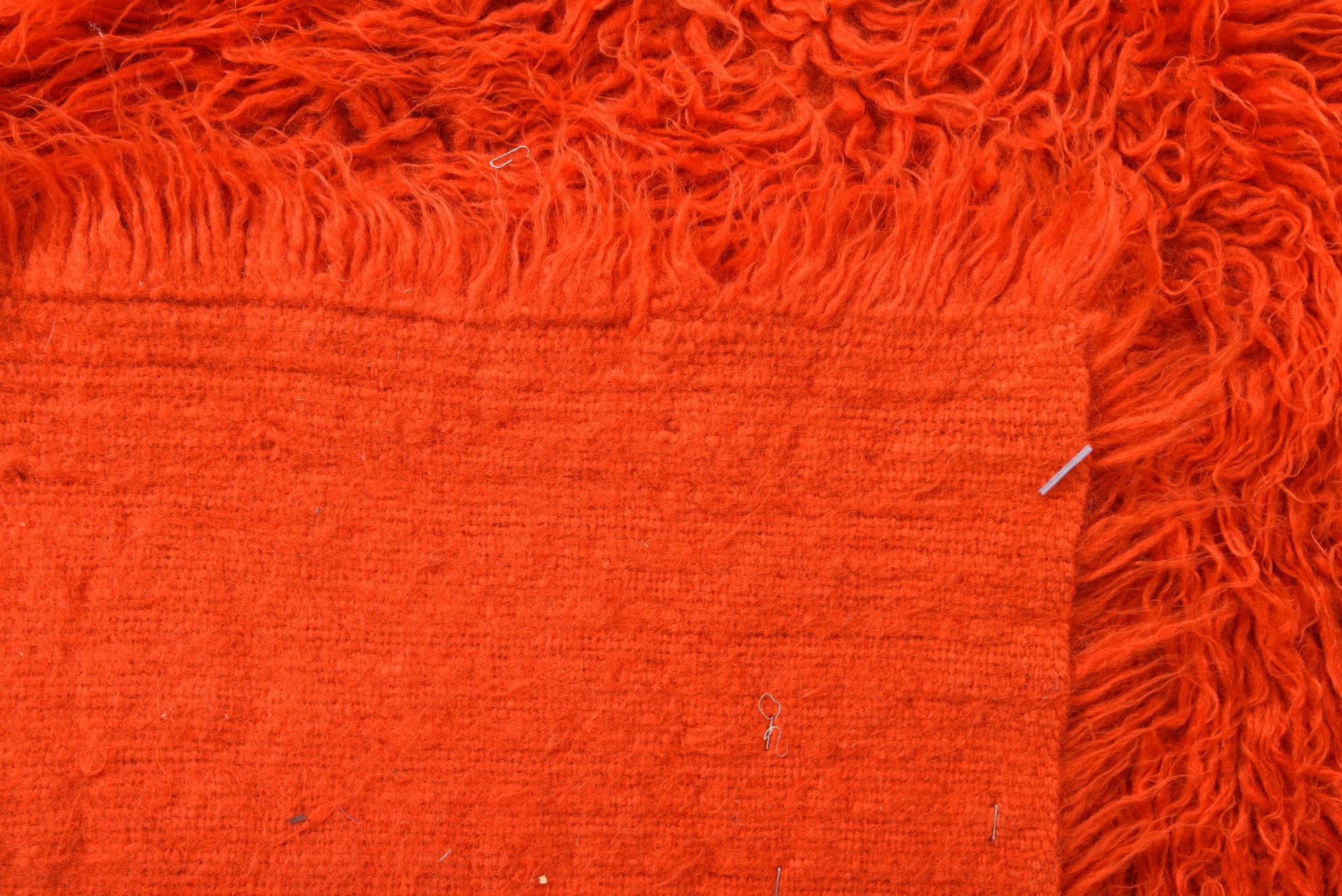 4' 4 x 7' 4 Hand Knotted Moroccan Wool Rug