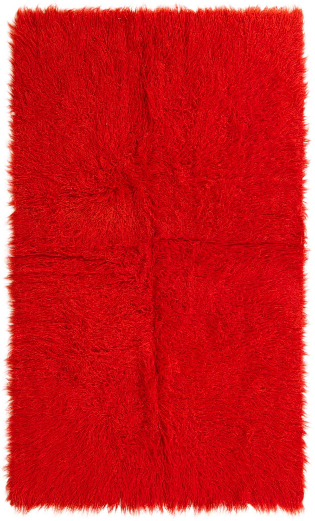 4' 4 x 7' 4 Hand Knotted Moroccan Wool Rug