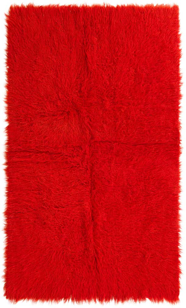4' 4 x 7' 4 Hand Knotted Moroccan Wool Rug