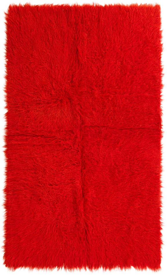 Detail image of 4' 4 x 7' 4 Hand Knotted Moroccan Wool Rug
