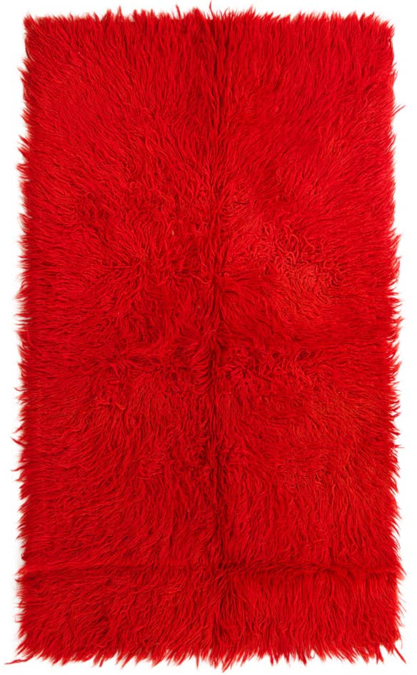 Detail image of 2' 10 x 5' Hand Knotted Moroccan Wool Rug