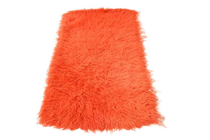 2' 4 x 4' 5 Hand Knotted Moroccan Wool Rug