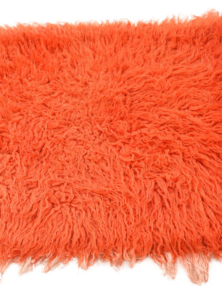 Detail image of 2' 4 x 4' 5  Hand Knotted Moroccan Wool Rug