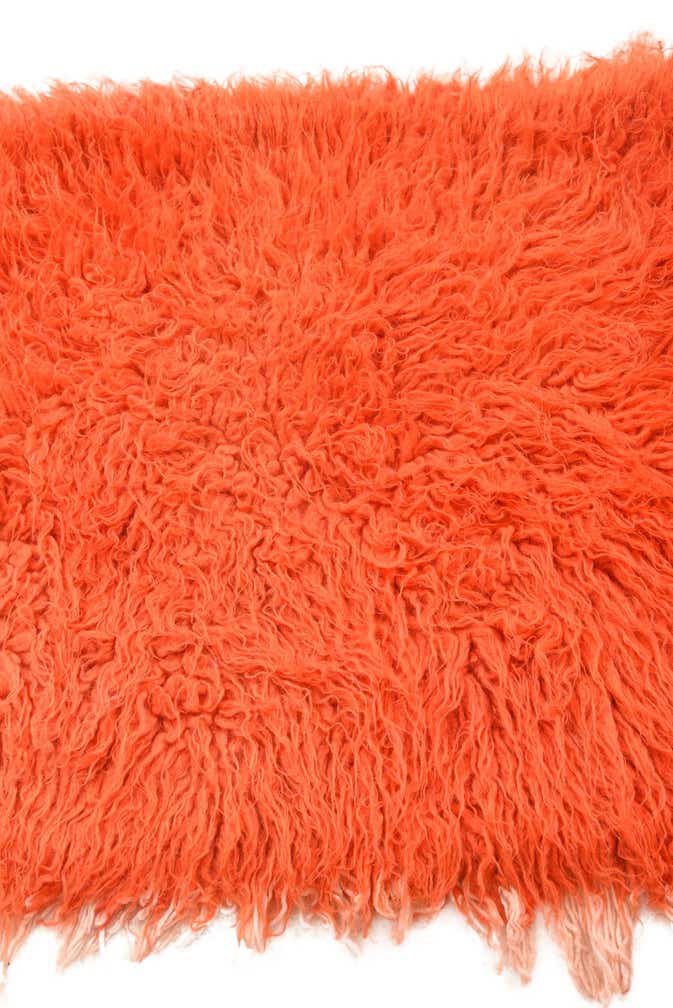 2' 4 x 4' 5 Hand Knotted Moroccan Wool Rug