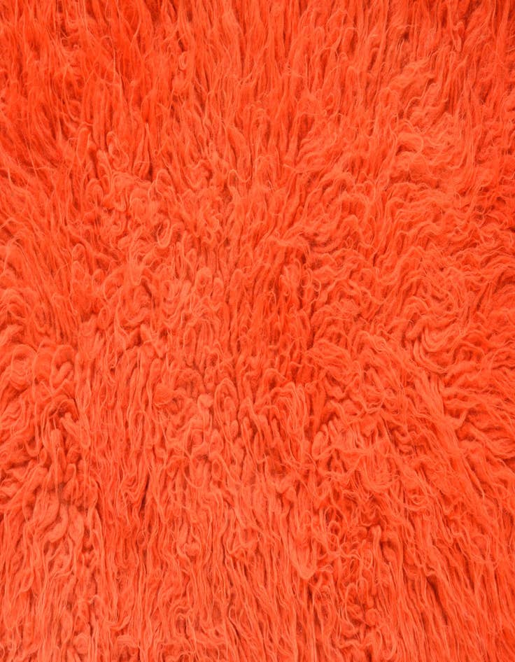 Detail image of 2' 4 x 4' 5  Hand Knotted Moroccan Wool Rug