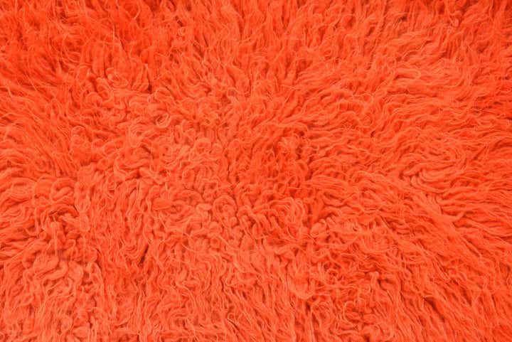 2' 4 x 4' 5 Hand Knotted Moroccan Wool Rug