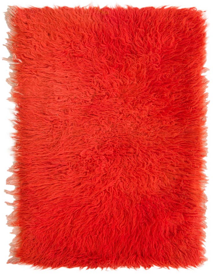 Detail image of 2' 4 x 4' 5 Hand Knotted Moroccan Wool Rug