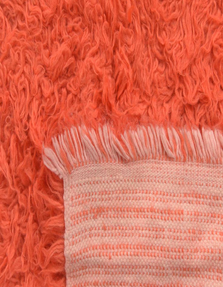 Detail image of 6' 2 x 9'  Hand Knotted Moroccan Wool Rug