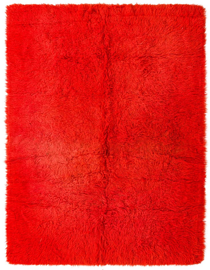 Detail image of 6' 2 x 9' Hand Knotted Moroccan Wool Rug