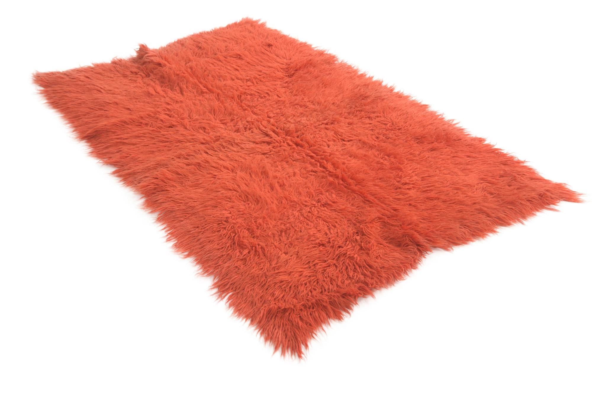 4' 2 x 6' 5 Hand Knotted Moroccan Wool Rug
