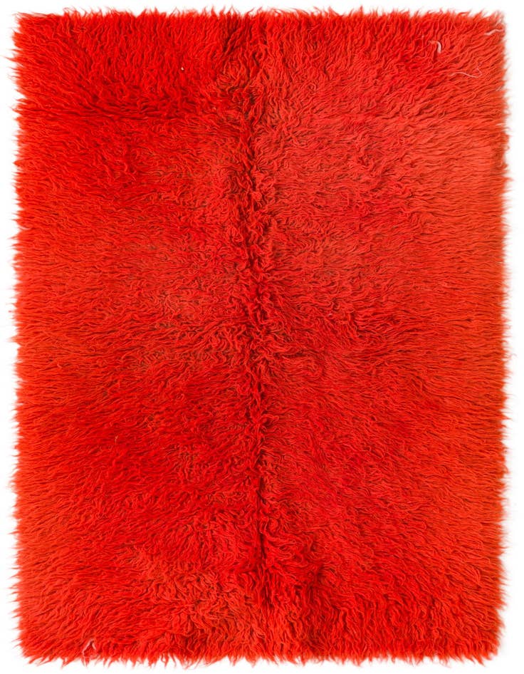 Detail image of 2' 8 x 5' Hand Knotted Moroccan Wool Rug