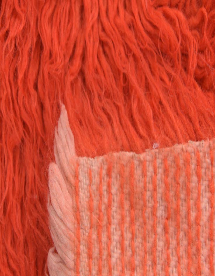 Detail image of 2' 5 x 4' 5  Hand Knotted Moroccan Wool Rug