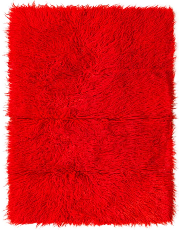 Detail image of 2' 5 x 4' 5 Hand Knotted Moroccan Wool Rug