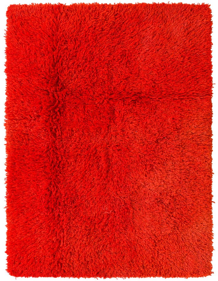 Detail image of 4' 5 x 6' 7 Hand Knotted Moroccan Wool Rug