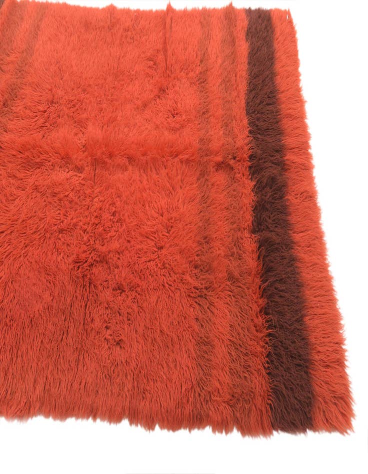 Detail image of 4' 8 x 6' 6 Hand Knotted Moroccan Wool Rug