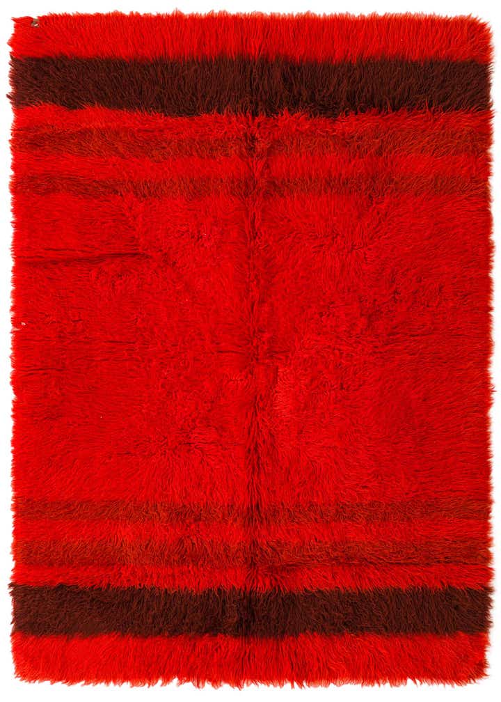 4' 8 x 6' 6 Hand Knotted Moroccan Wool Rug