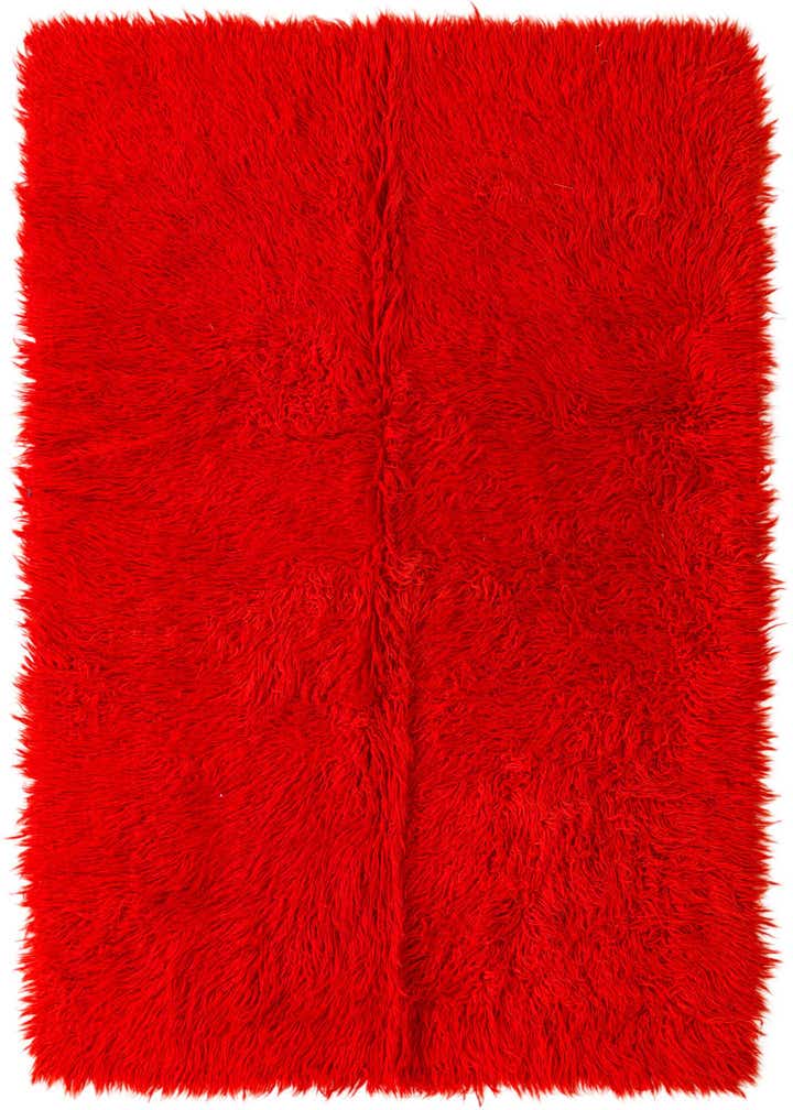 4' 7 x 6' 8 Hand Knotted Moroccan Wool Rug