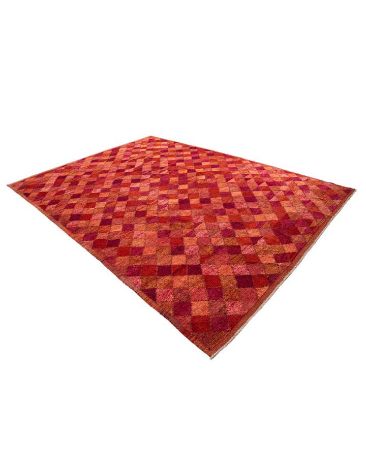 9' 3 x 12' 7 Hand Knotted Moroccan Wool Rug