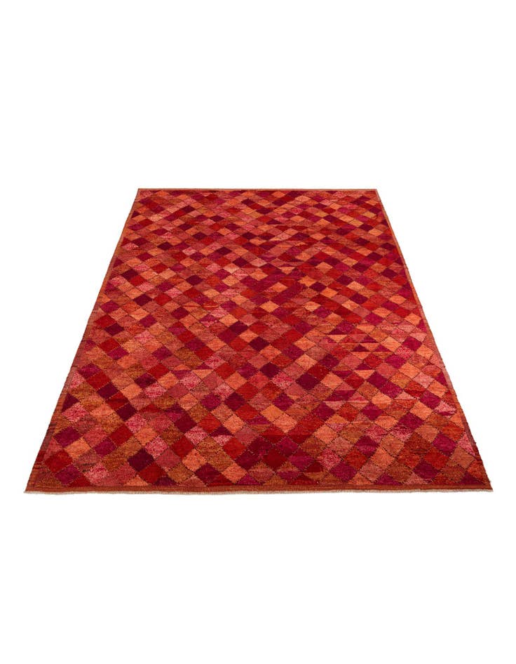 Detail image of 9' 3 x 12' 7 Hand Knotted Moroccan Wool Rug